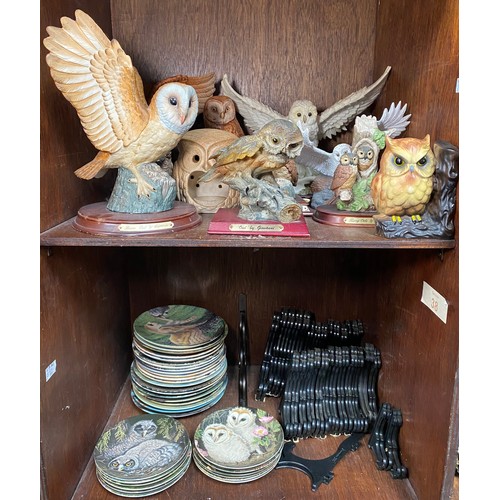 39 - Eight various ceramic models of owls including Leonardo, The Juliana Collection, Giovanni and Cerami... 