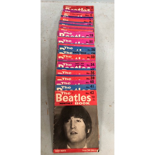 412 - Forty editions of The Beatles Monthly Book - issues 2-42 (except 3)