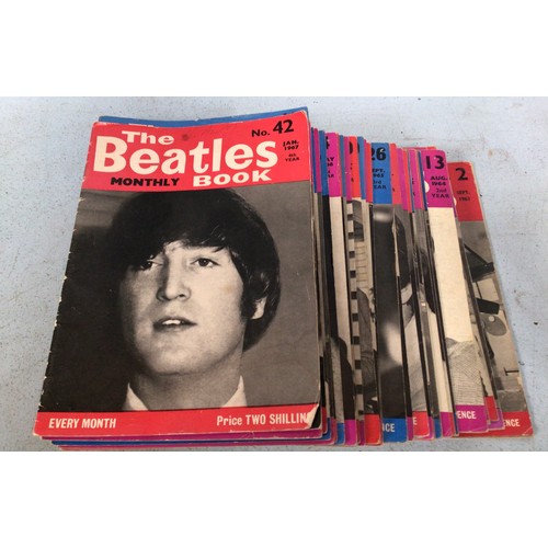 412 - Forty editions of The Beatles Monthly Book - issues 2-42 (except 3)