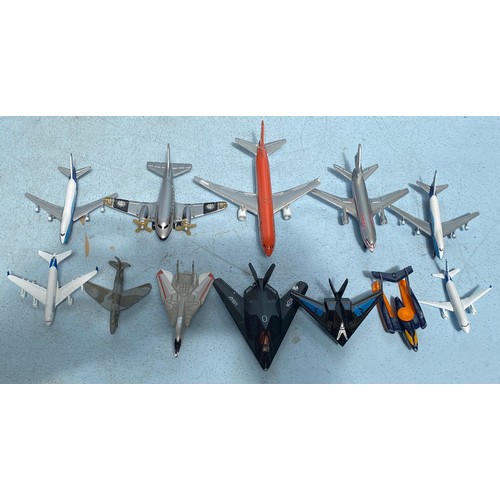 426 - A collection of 41 loose play worn die-cast model vehicles and aircrafts, examples including Lesney ... 