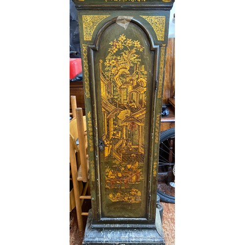 457 - An early 18th century eight-day long-case clock by Nathan Weeden of Watford, the arched square dial ... 