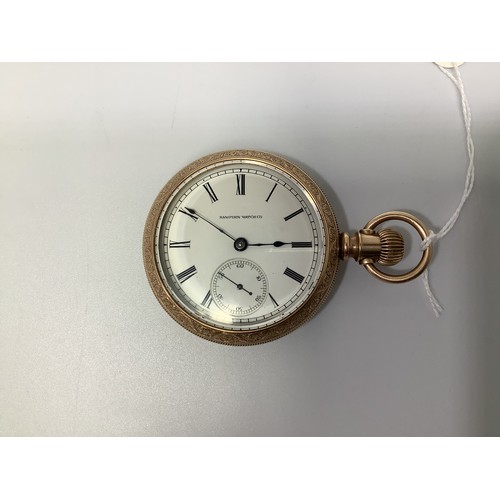 157 - A white metal open-face pocket watch by Olivier Quartier, the white enamel dial with Roman numerals ... 