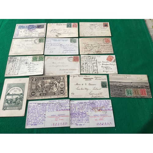 303 - Approximately 120 mainly old postcards of postal history interest, including postmarks and stationer... 