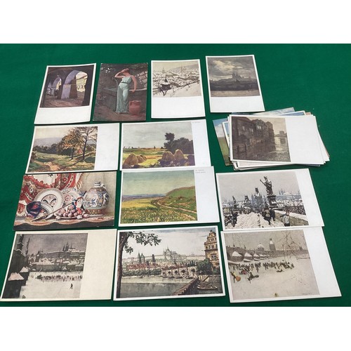 306 - A shoebox containing around 290 foreign, but mostly European, postcards, including the following in ... 