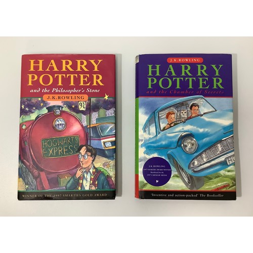 411 - J. K. Rowling, Harry Potter and the Philosopher’s Stone, Hardback, 1st Edition, 9th printing with er... 