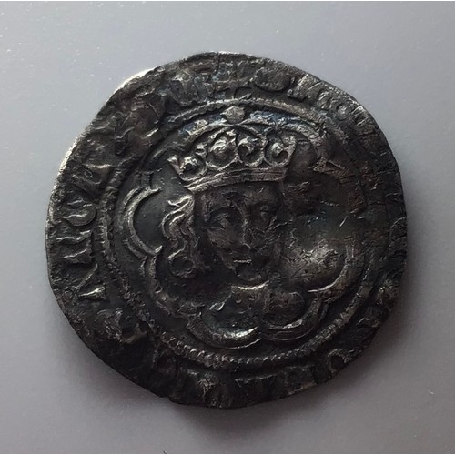 299 - An Edward III Silver Groat Hammered Coin - 1327 - 1377, gross weight approximately 1.5g