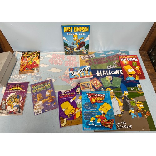 401 - A large mixed lot of The Simpsons collectibles including a boxed set of Vivid Imaginations The Simps... 