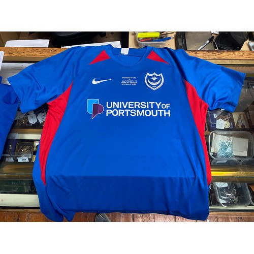 344 - A Nike Total 90 Ascent ball signed by the Portsmouth team of the 2009-2010 season, with official aut... 