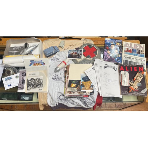 359 - A very large collection of Gerry Anderson memorabilia including a signed photo of Gerry Anderson wit... 