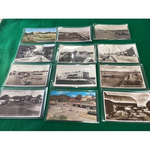 168 - Approximately 90 standard-size postcards – most in plastic sleeves - of Hayling Island from Edwardia... 