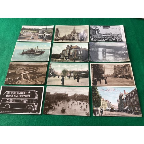 169 - A good selection of some 46 Portsmouth standard-size postcards (all photographed in our four images)... 