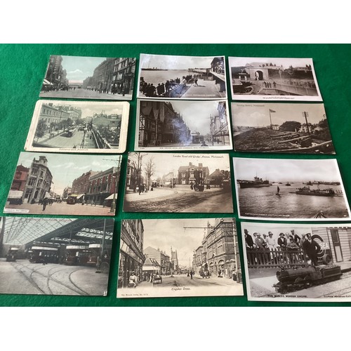 169 - A good selection of some 46 Portsmouth standard-size postcards (all photographed in our four images)... 