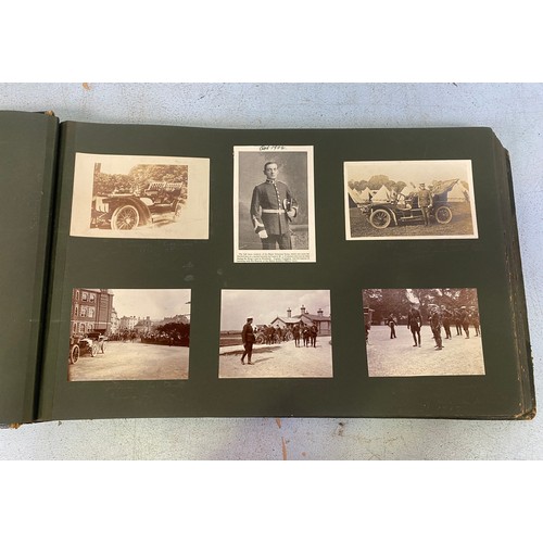 171 - A large Recollections album containing various photos of travels, aviation including a postcard sign... 