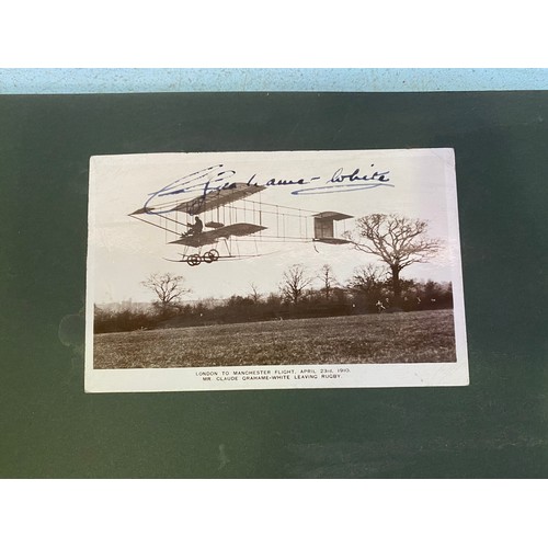 171 - A large Recollections album containing various photos of travels, aviation including a postcard sign... 