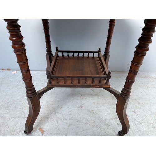 255 - An Edwardian pollard oak veneered octagonal occasional table with central inlaid satinwood, boxwood ... 