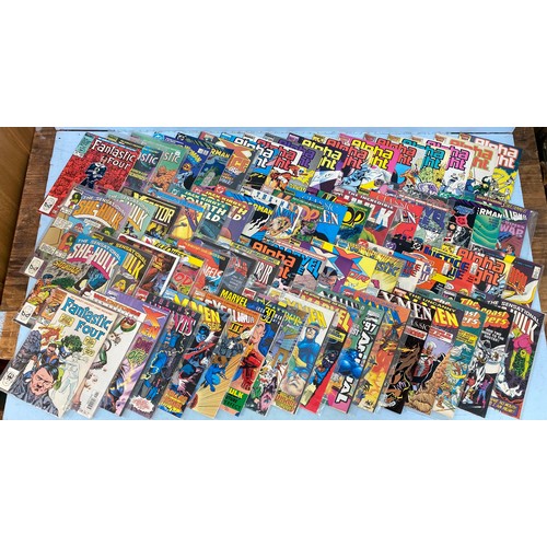 178 - Approximately 120 DC & Marvel comics from the 90s, half in plastic slip covers, together with 130 Vi... 