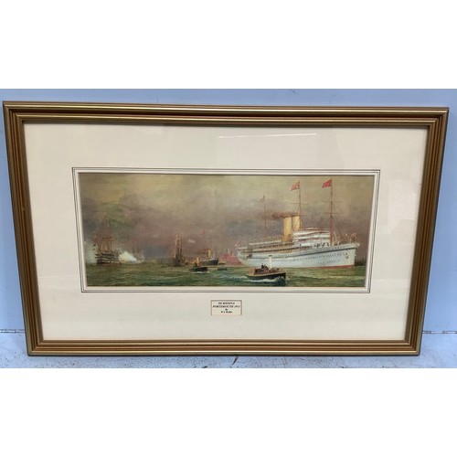 349 - William Lionel Wyllie (1851-1931) ‘Large and Small Thornycroft Vessels in a North Sea Engagement’, s... 