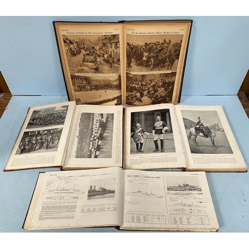 418 - Navy & Army Illustrated, vols I&II, Janes Fighting Ships 1940 and The Great European War in Gravure,... 