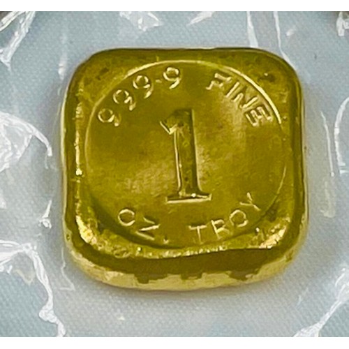 314 - A Fine Gold 1 Ounce Troy nugget, marked Peak International Australia.