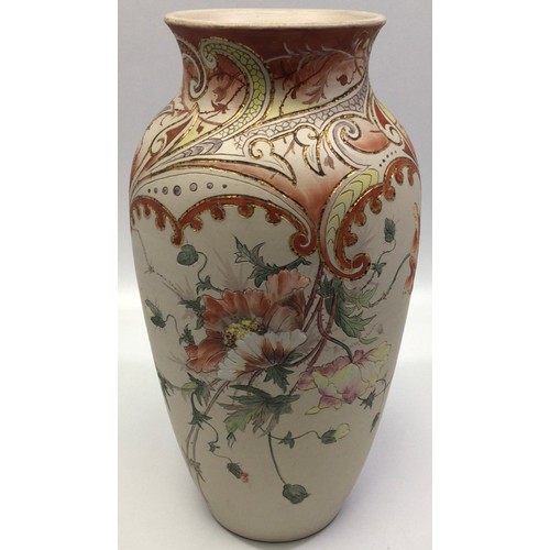 89 - A Calvert & Lovatt period Langley Ware pottery vase in the Art Nouveau style attributed to Daisy Cal... 