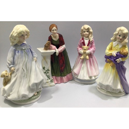 26 - Four Royal Doulton hand-painted figurines, to include Florence Nightingale, HN3144, limited edition ... 