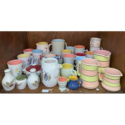 157 - Various Langley /Denby pottery tablewares including 'Freesia' 'Harlequin' 'Conifer' 'Jamaica' and 'R... 