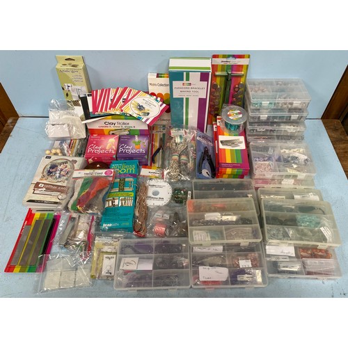 290 - A large quantity of jewellery making equipment including a Paracord Bracelet Making Tool, Clay Rolle... 