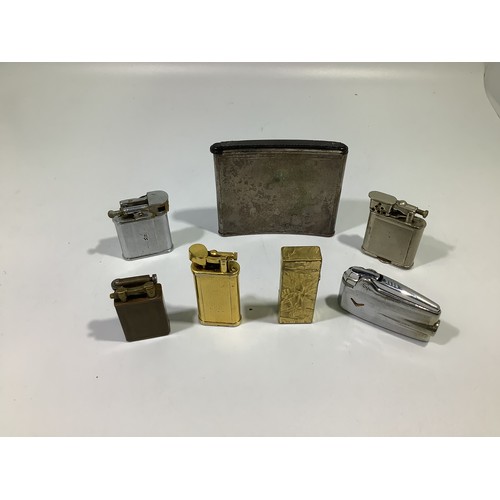 390 - A quantity of vintage lighters including a gold-plated Dunhill Rollagas lighter patent no. 24163 wit... 