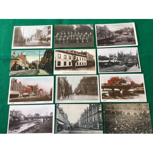 251 - An album of 108 standard size old postcards including a nice selection of 30 of Peterborough, includ... 