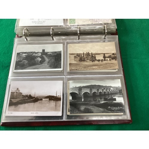 251 - An album of 108 standard size old postcards including a nice selection of 30 of Peterborough, includ... 