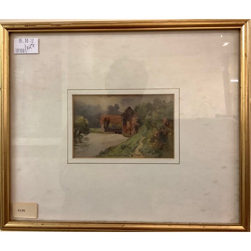 533 - Claude Hamilton Rowbotham (1864-1949) ‘Cleeve Mill, Upper Reaches of the Thames’, signed and dated ‘... 