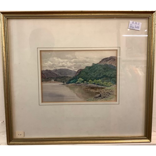 538 - Manner of Joseph Thors (fl.1863 - 1884) Four small landscape and seascape sketches, unsigned, mounte... 