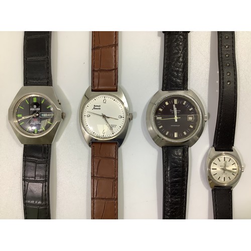 189 - A collection of seven assorted gents and ladies wristwatches including examples by Rodania, Felea, R... 