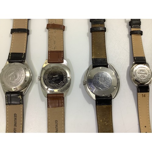 189 - A collection of seven assorted gents and ladies wristwatches including examples by Rodania, Felea, R... 