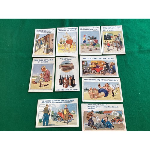 261 - Approximately 115 Donald McGill comic postcards – some 80 from the XL Series, of which about 40% pos... 