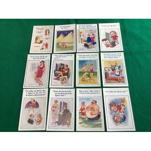 262 - Approximately 139 standard-size postcards from the New Donald McGill Series, published by Constance ... 