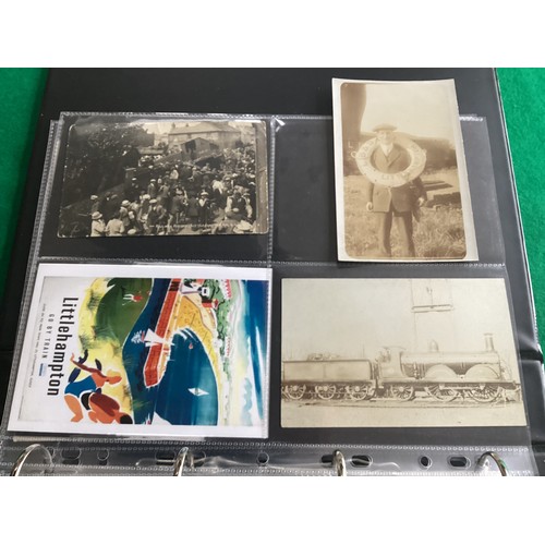 265 - 3 Albums containing approximately 936 postcards of Littlehampton in West Sussex – a collection rich ... 