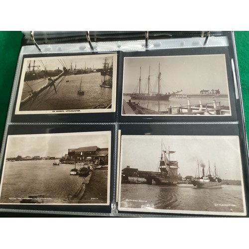 265 - 3 Albums containing approximately 936 postcards of Littlehampton in West Sussex – a collection rich ... 