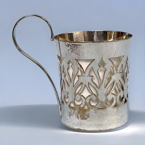 76 - A small silver two handled trophy, hallmarked Birmingham, 1956, inscribed ‘Fred Parkes Cup - Capt. T... 