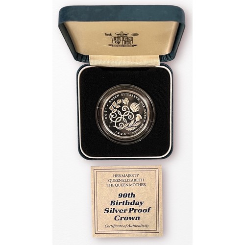 219 - Thirteen various Royal Mint Royal Commemorative Silver Proof Crowns/Five Pounds/Medals, comprising 2... 