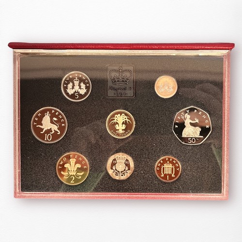 221 - Seven UK Annual Definitive proof Deluxe Sets, 1990, 1992 (x2), 1993, 1994, 1995, 1997, together with... 