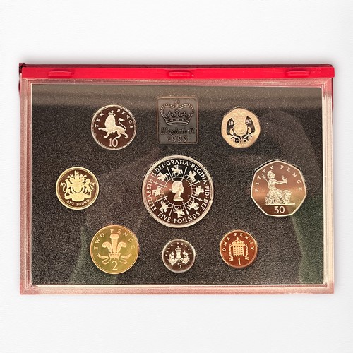 221 - Seven UK Annual Definitive proof Deluxe Sets, 1990, 1992 (x2), 1993, 1994, 1995, 1997, together with... 