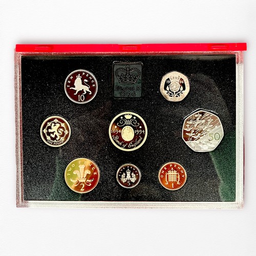 221 - Seven UK Annual Definitive proof Deluxe Sets, 1990, 1992 (x2), 1993, 1994, 1995, 1997, together with... 