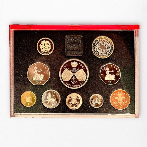 221 - Seven UK Annual Definitive proof Deluxe Sets, 1990, 1992 (x2), 1993, 1994, 1995, 1997, together with... 