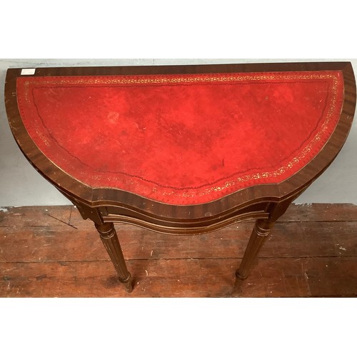 513 - A reproduction Victorian style mahogany Davenport, of typical form, with hinged, raised back enclosi... 