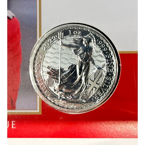 236 - A Royal Mint 2016 William Shakespeare £50 Proof .999 Silver Coin, 31.0g, (in packet), together with ... 