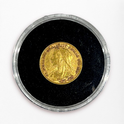 232 - An 1894 Gold Half-Sovereign, Queen Victoria old head/ rev St George & Dragon, Graded VF by LMO, in p... 