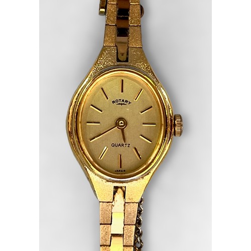 117 - A ladies 9ct gold cased Everite wristwatch, the silvered dial with Arabic numerals denoting hours, o... 