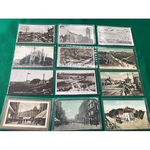 273 - A collection of approximately 230 standard-size Portsmouth postcards – plus 20 plan-backed images re... 