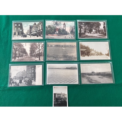 273 - A collection of approximately 230 standard-size Portsmouth postcards – plus 20 plan-backed images re... 